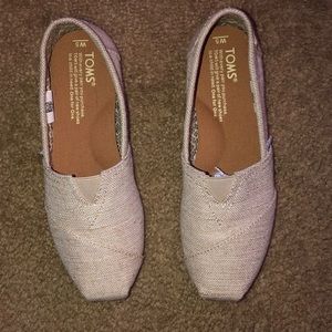 Beige colored TOMS